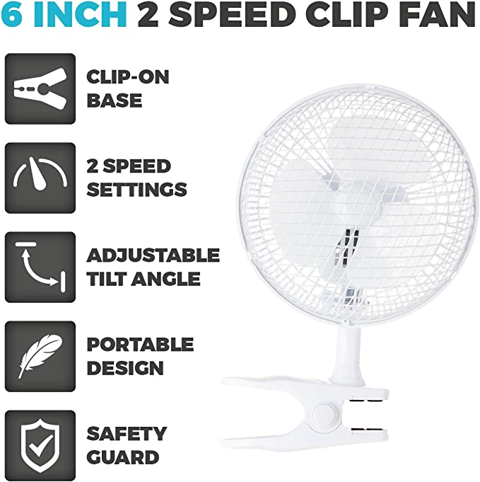Vortex Signature 6" Clip On Fan Cooling LED Grow Lights
