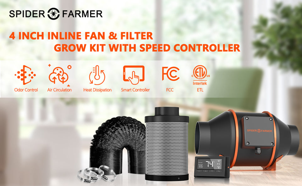 Spider Farmer Intelligent Fan & Filter Kit