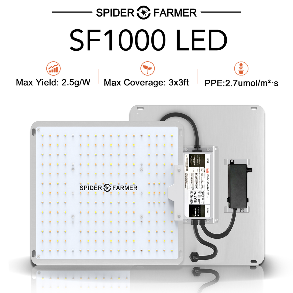 Spider Farmer SF1000 LED Grow Light ledgrowstore