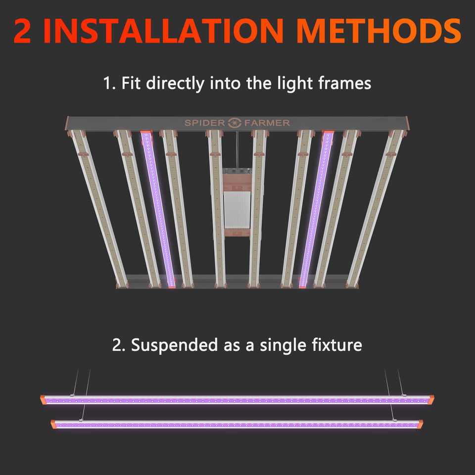Spider Farmer UV Supplemental LED Light Bar Installation